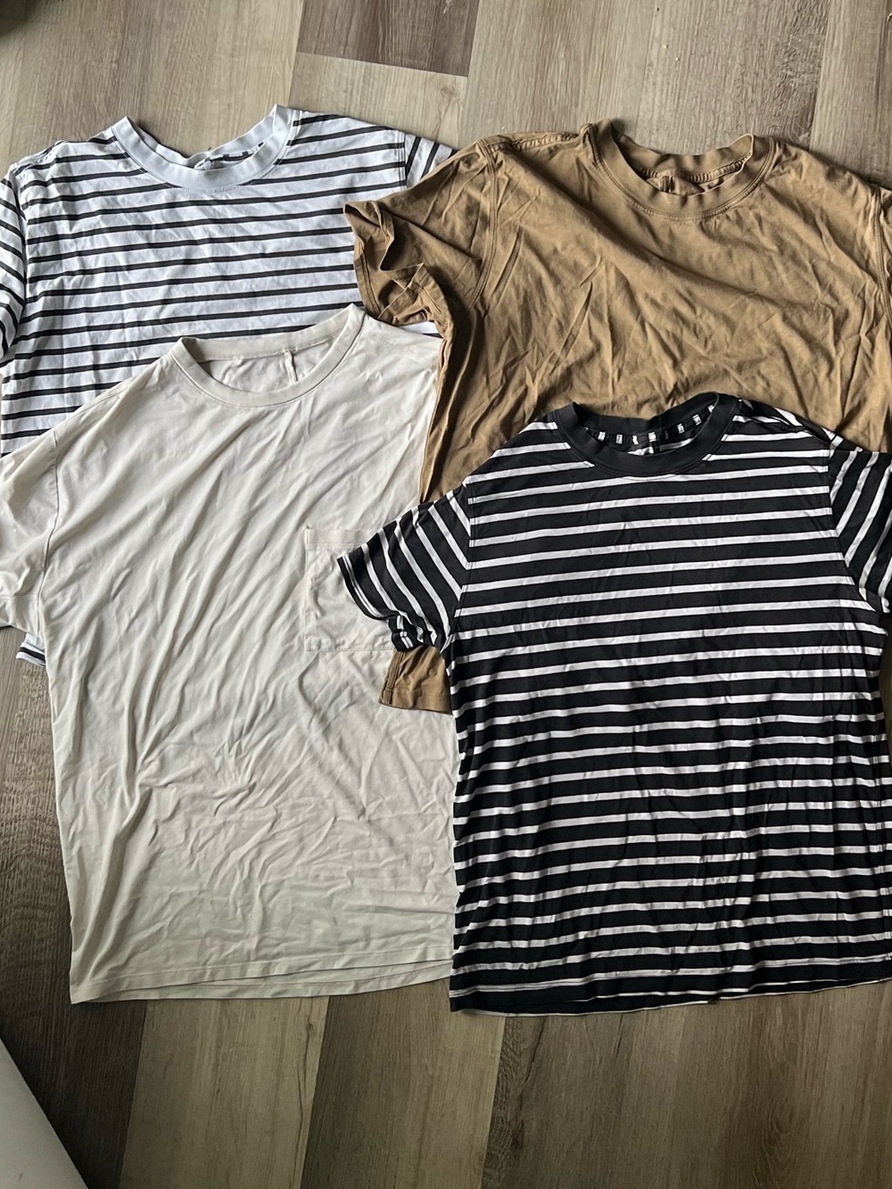 4 Lululemon All Yours Cotton Tees Bundle size 8